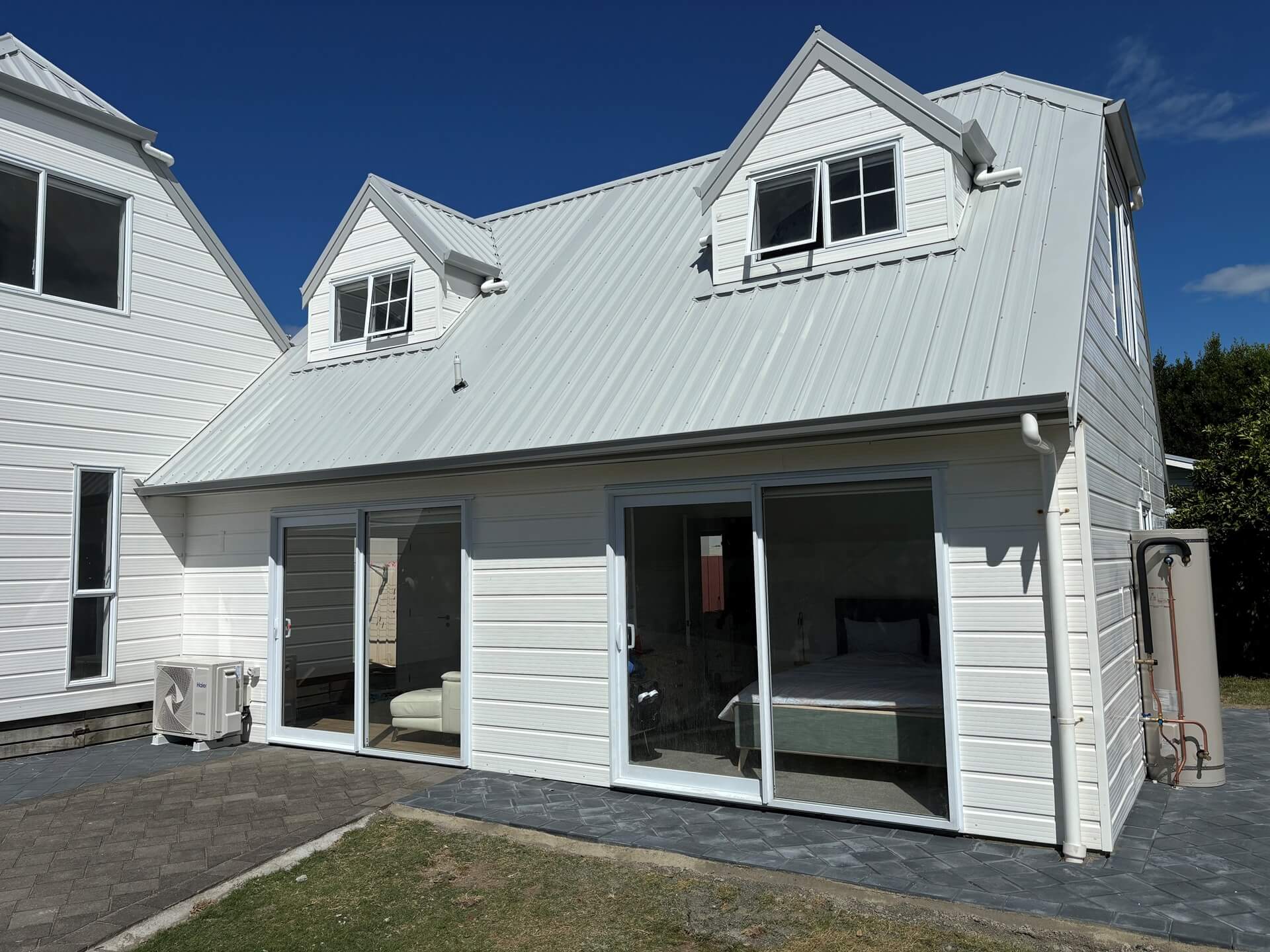 Papamoa Beach Road Rear of property Sleep out renovation